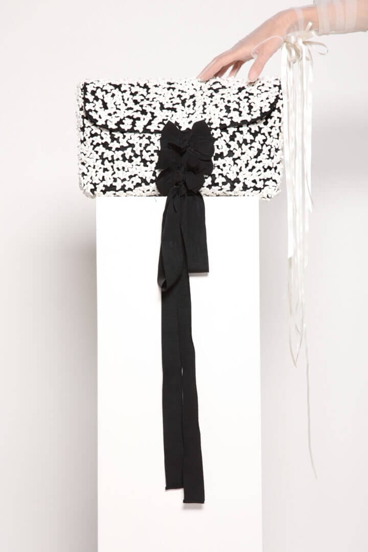 Ceramic Beaded Bird Bag Clutch