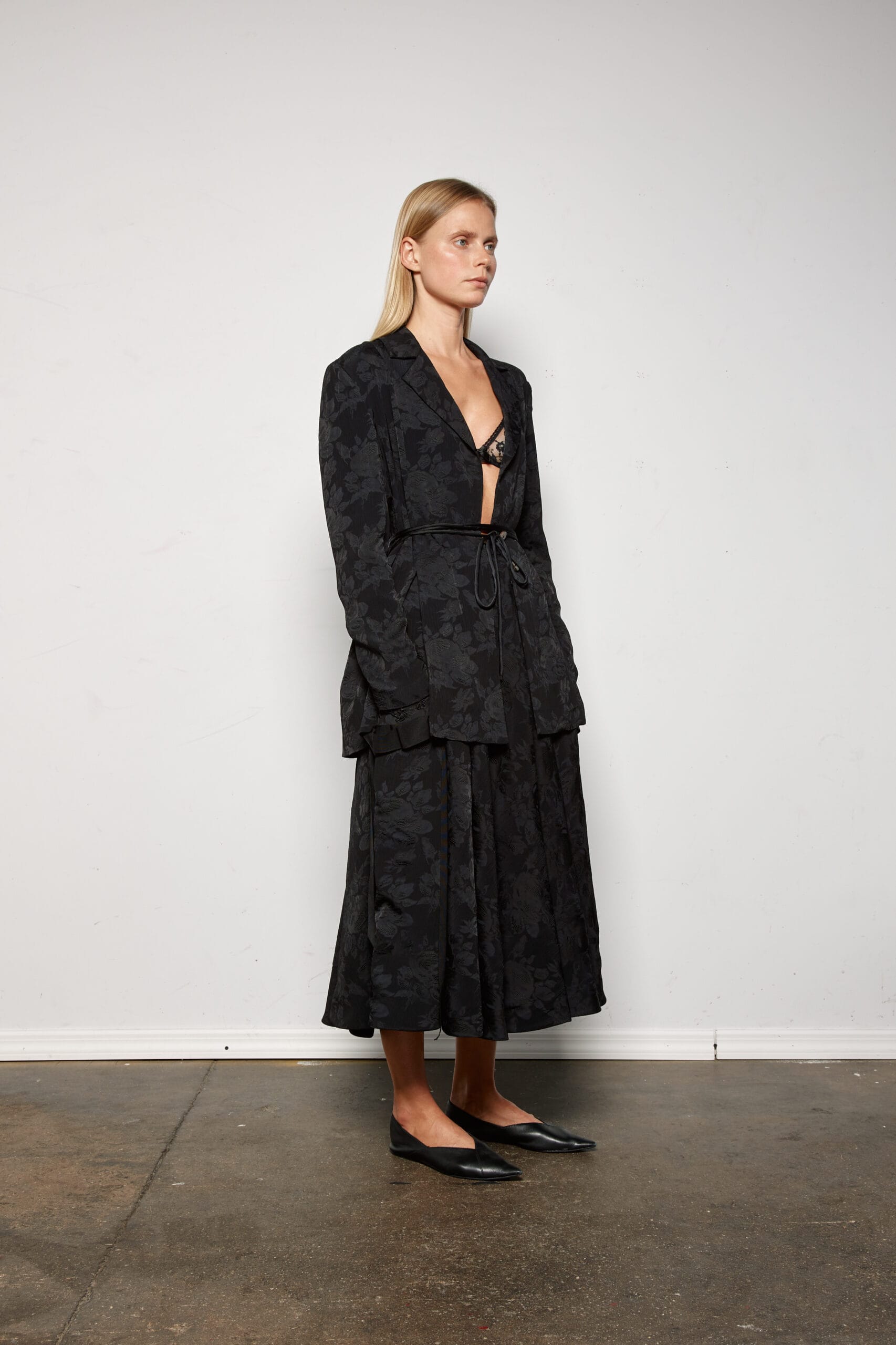 Jean Jacquard Structured Blazer - Image 2