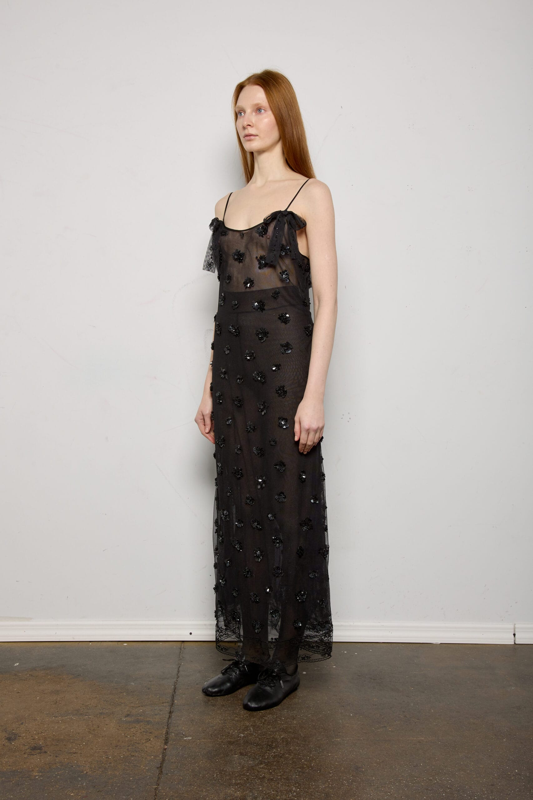 Beaded Lace Dress w/ Trimmings - Image 2