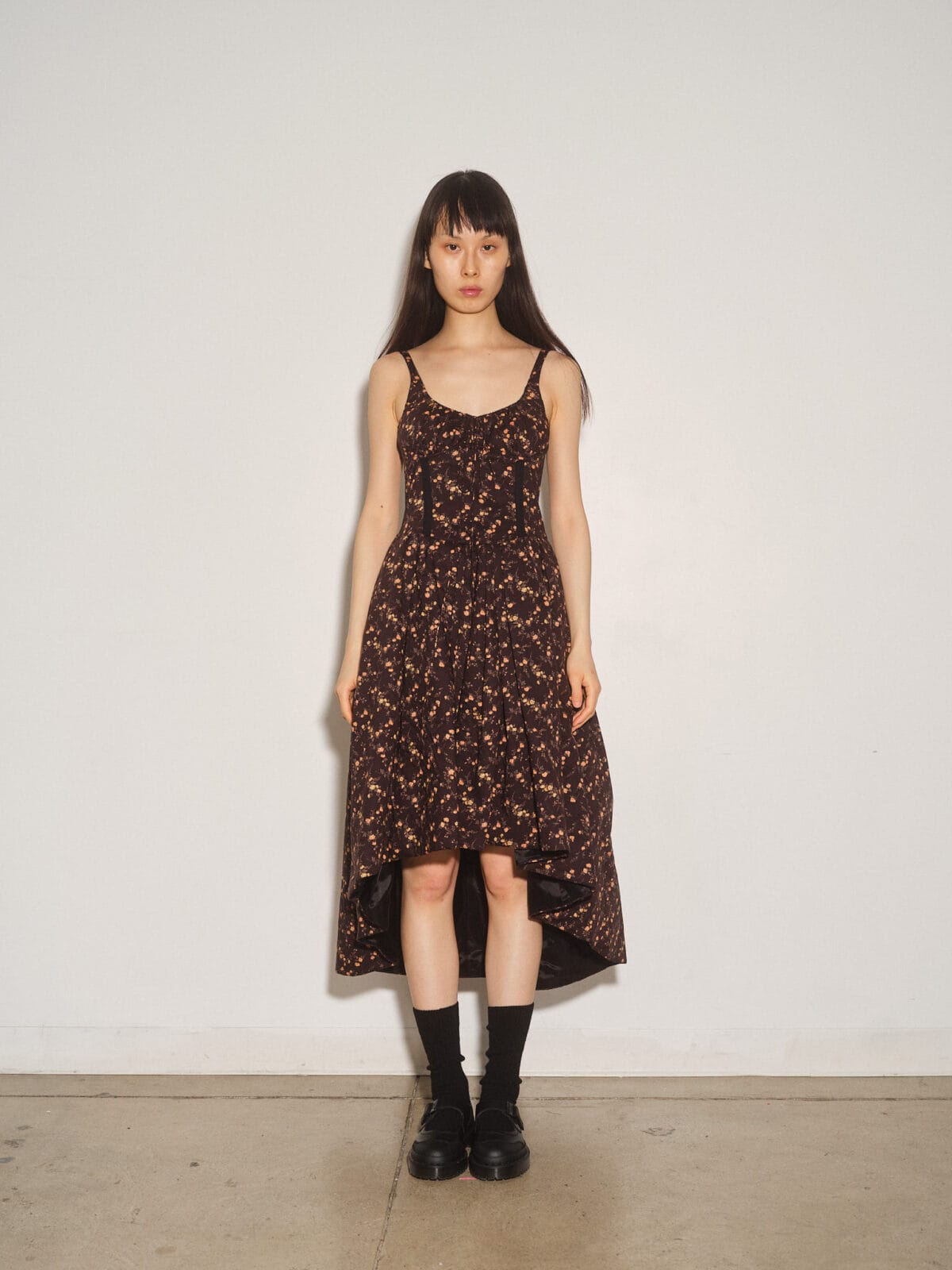 Liberty Print Volume Skirt Dress