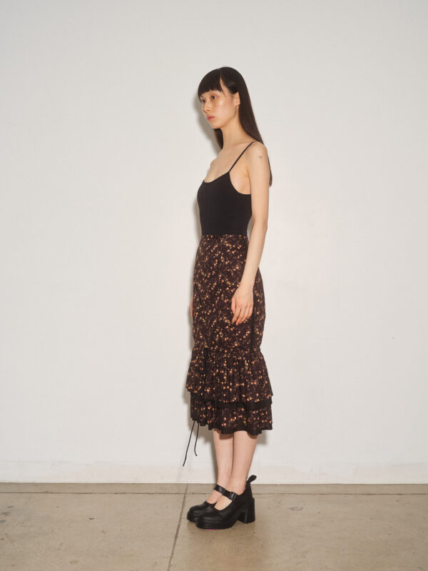 Liberty Print Tunnel Tie Ruffle Skirt - Image 2
