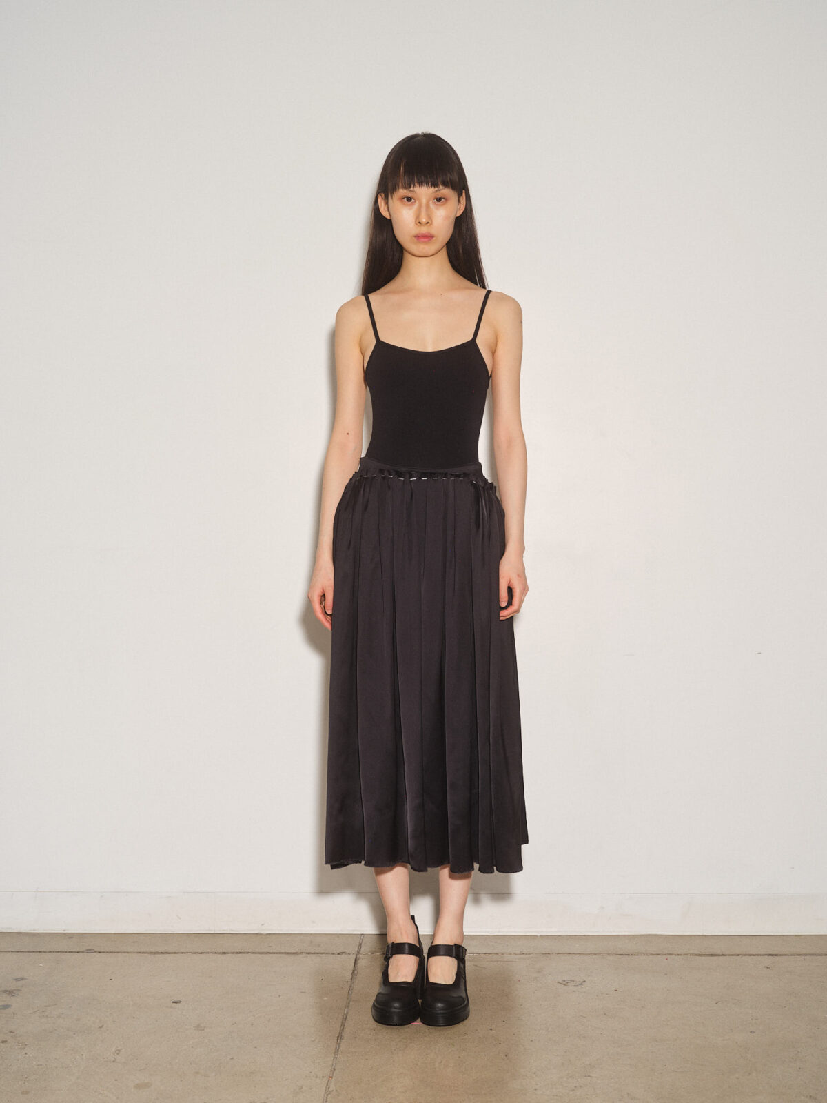 Liquid Basted Pleat Skirt