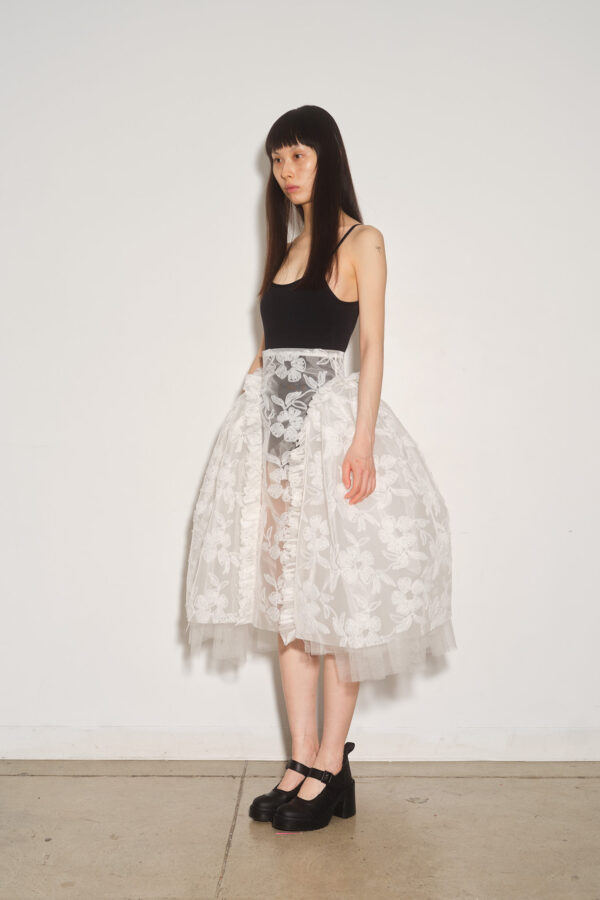 Crinoline Pleated Pannier Skirt - Image 2