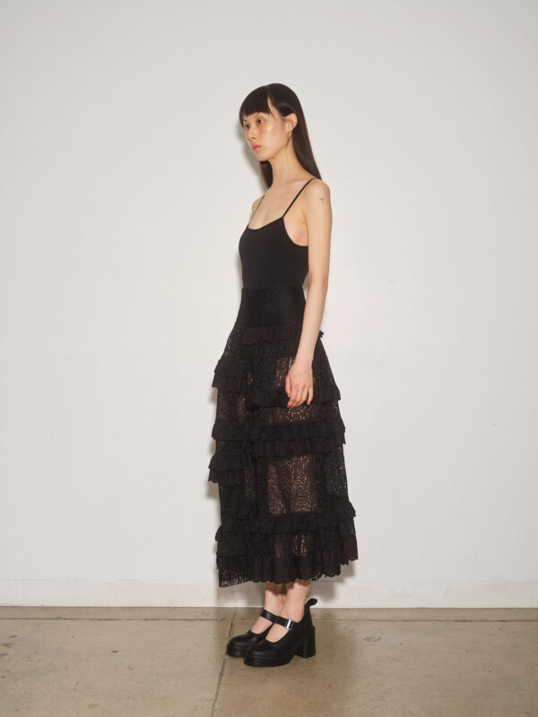 Carnation Lace Shifted Ruffle Skirt - Image 2